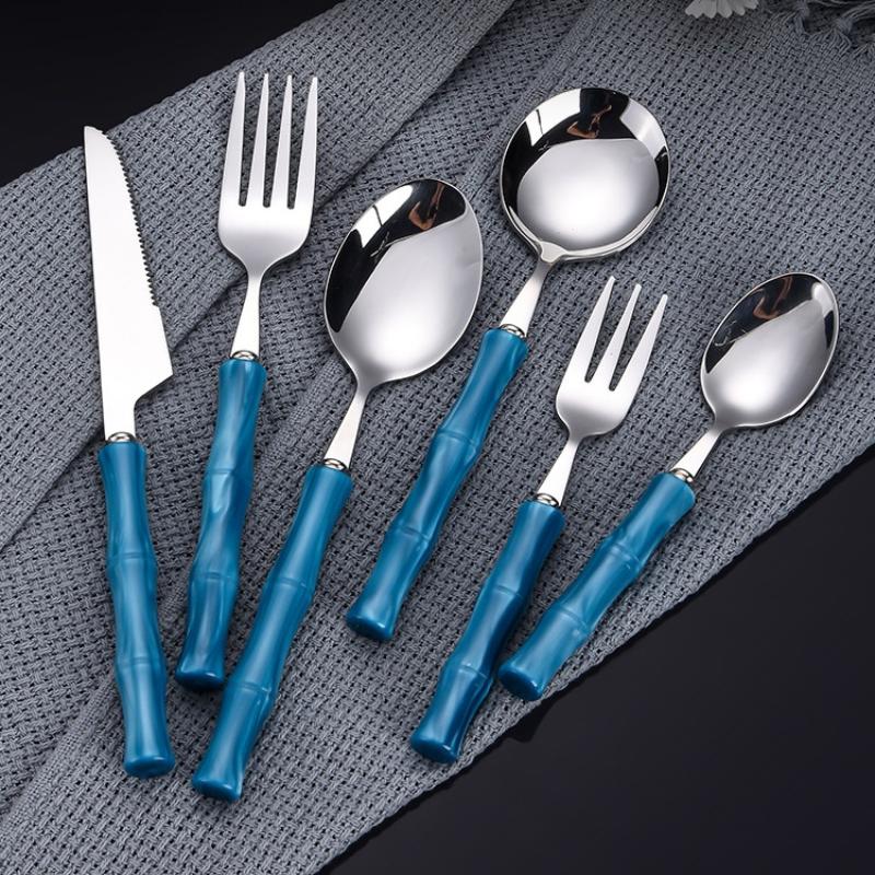 Durable Bamboo Handle Stainles - Bamboo Cutlery Set review and price