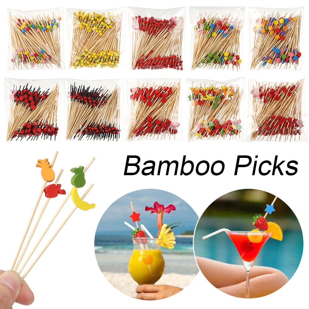 100Pcs Disposable Bamboo Picks - Bamboo Cutlery Set review and price