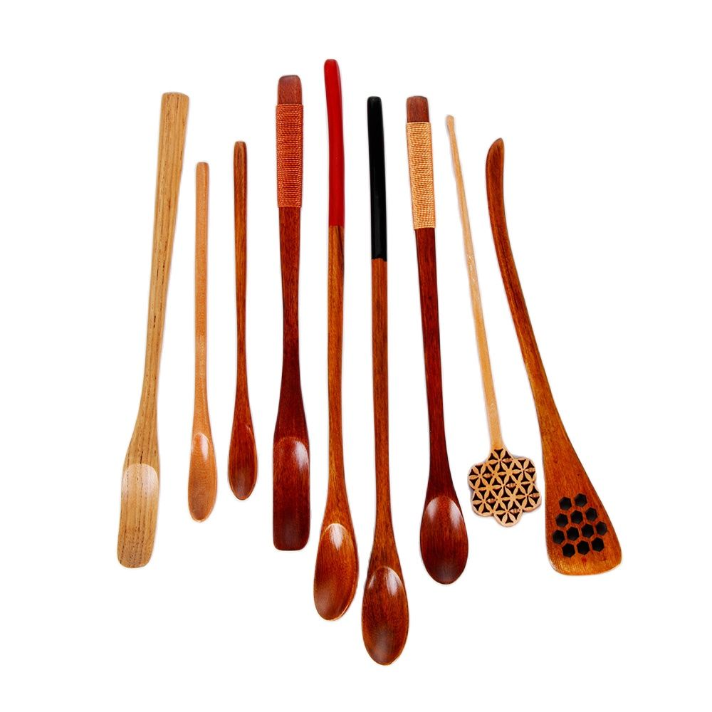 Wood Cooking Utensil Tea Leaf  - Bamboo Cutlery Set review and price