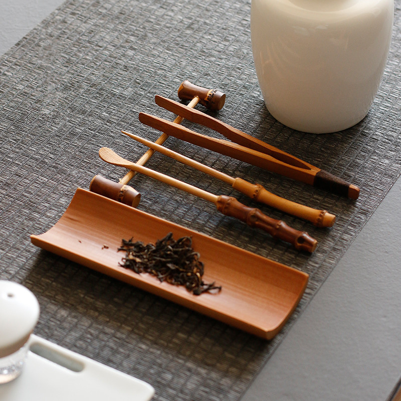 3/4/5Pcs Bamboo Carbonized Tea - Bamboo Cutlery Set review and price