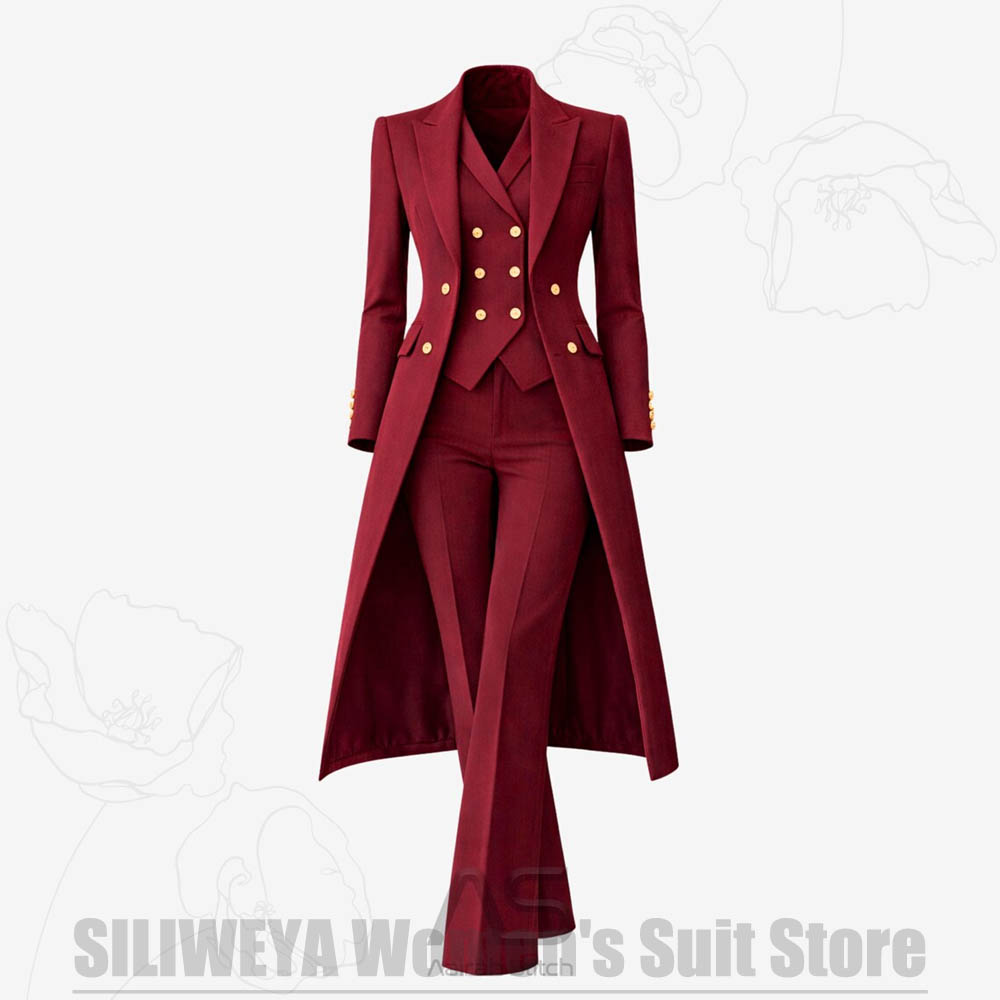 Women's Suit 3 Piece Double Br - Luxury Lifestyle Women review and price