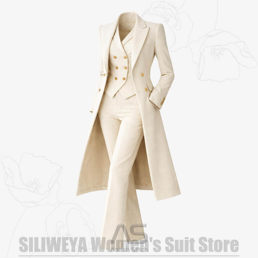 Women's Suit 3 Piece Double Br - Luxury Lifestyle Women review and price